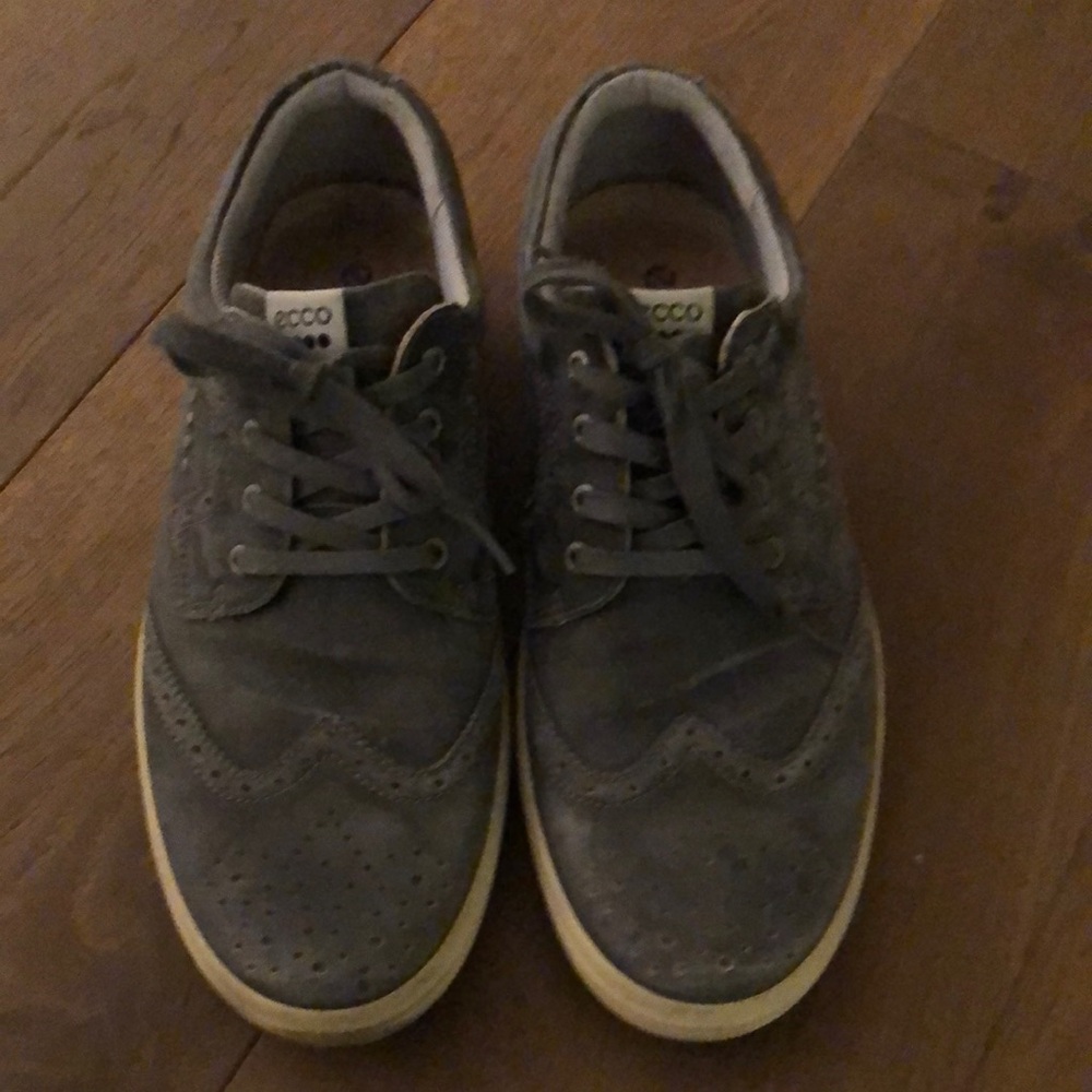 Ecco Gray Lace-Up Shoes
